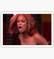 Tyra Banks Screaming Meme Sticker