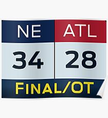 NE 34 ATL 28 Poster