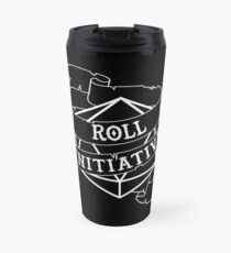 Roll Initiative - white Travel Mug