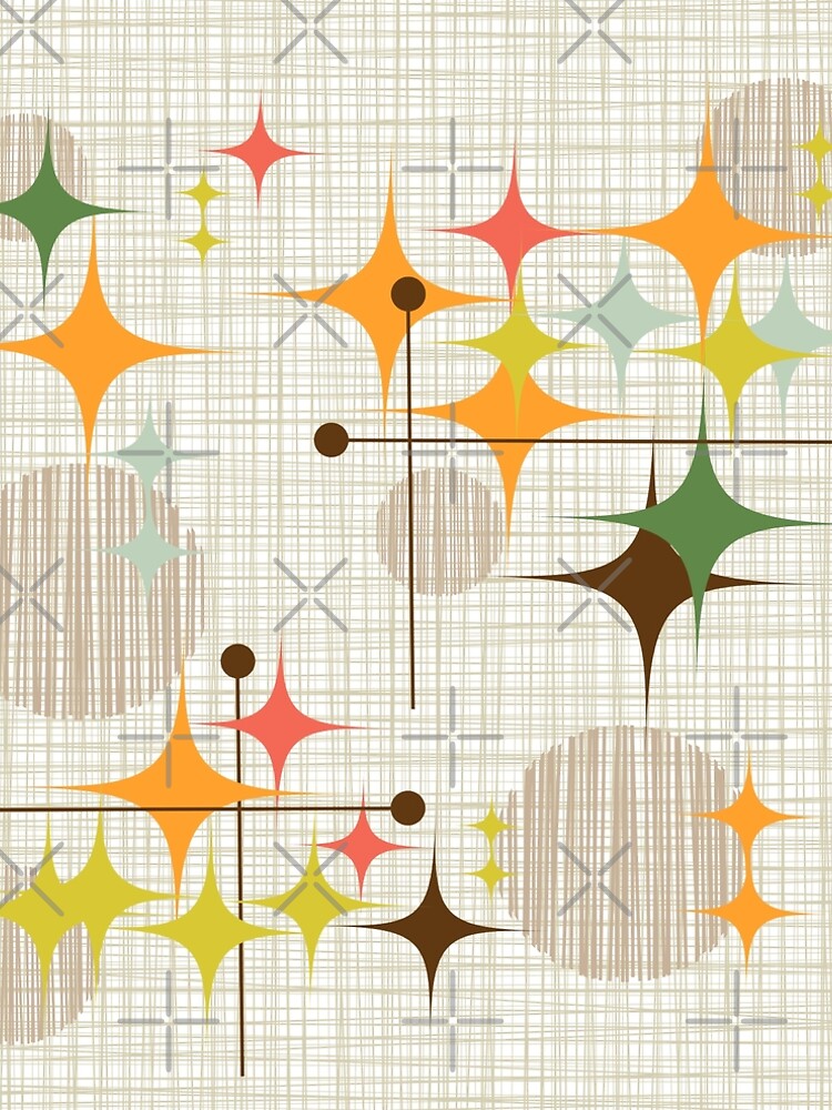 Eames Era Starbursts and Globes 3 (bkgrnd) by Makanahele