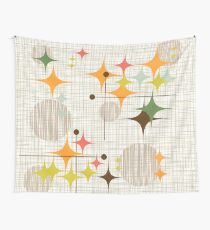Eames Era Starbursts and Globes 3 (bkgrnd) Tapestry