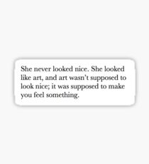 Eleanor and Park Art Quote Sticker