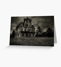 Psycho Bates house Greeting Card
