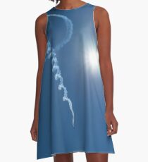 P is for Pilot - a Little Airplane Writing on the Sky A-Line Dress