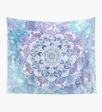 GRATIS DEIN MIND MANDALA in Blau Wandbehang