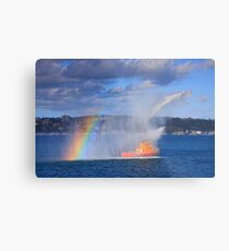 Fire Water Rainbow Metal Print