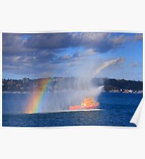 Fire Water Rainbow Poster