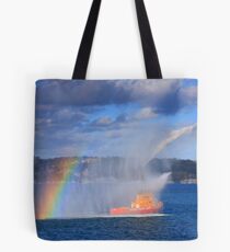 Fire Water Rainbow Tote Bag