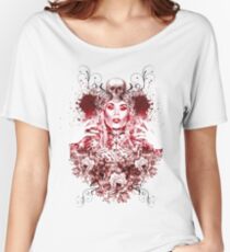 RuPaul Katya Zamolodchikova Gothic Russian Print Women's Relaxed Fit T-Shirt