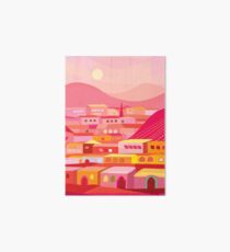 Pueblo at Dusk Art Board