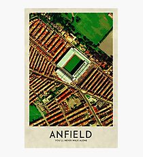 Vintage Football Grounds - Anfield (Liverpool FC) Photographic Print