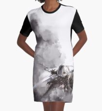 Nier Automata - 2b Graphic T-Shirt Dress