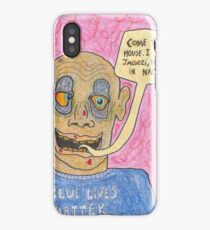 blue lifes matter iPhone Case