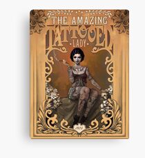 The Amazing Tattooed Lady Canvas Print