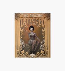The Amazing Tattooed Lady Art Board