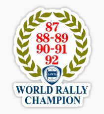 Pegatina Lancia World Rally Champion