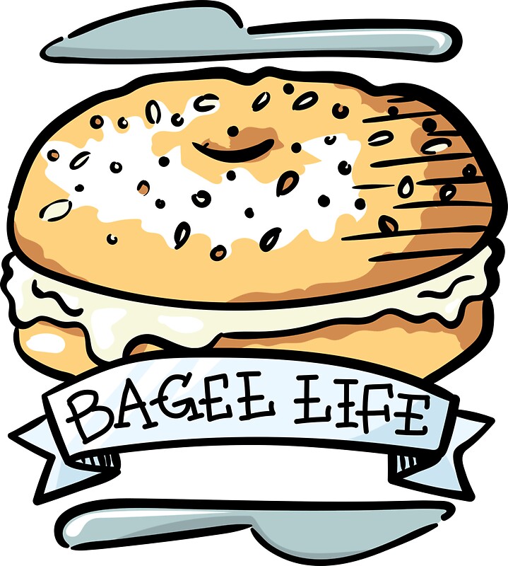 "Bagel Life - Everything Bagels are Everything to Me" Stickers by