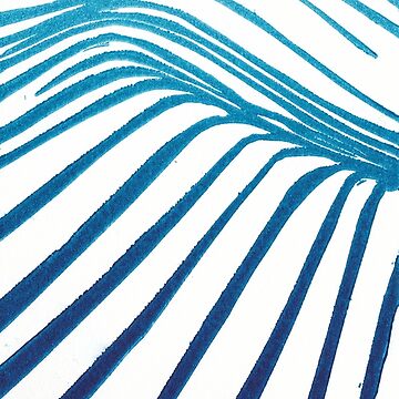 Artwork thumbnail, Lines in the Water Teal by LisaLeQuelenec