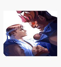 Street Fighter - Ryu Match Akuma Photographic Print