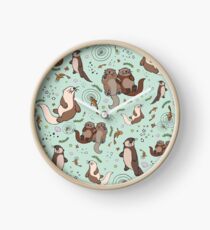Sea Otters Clock