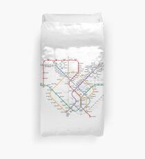 Singapore Rail Map Duvet Cover