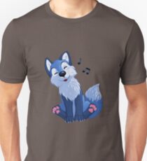 Blue singing, swinging foxy Slim Fit T-Shirt