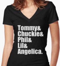 Rugrats Cast Women's Fitted V-Neck T-Shirt