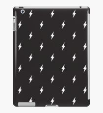 Vinilo o funda para iPad Lightning Bolt Pattern Blanco y negro