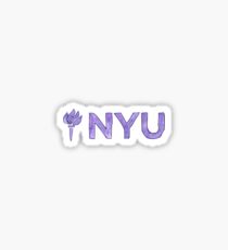 NYU Watercolor Sticker