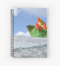 Cuaderno de espiral La nave de sueños vegetariana pronto llegará al puerto