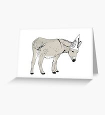 Dumb Donkey Greeting Card