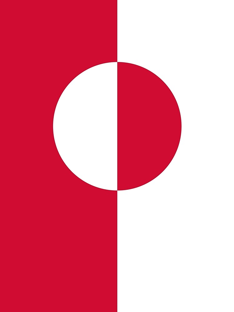 Download "GREENLAND FLAG" T-shirt by planetterra | Redbubble