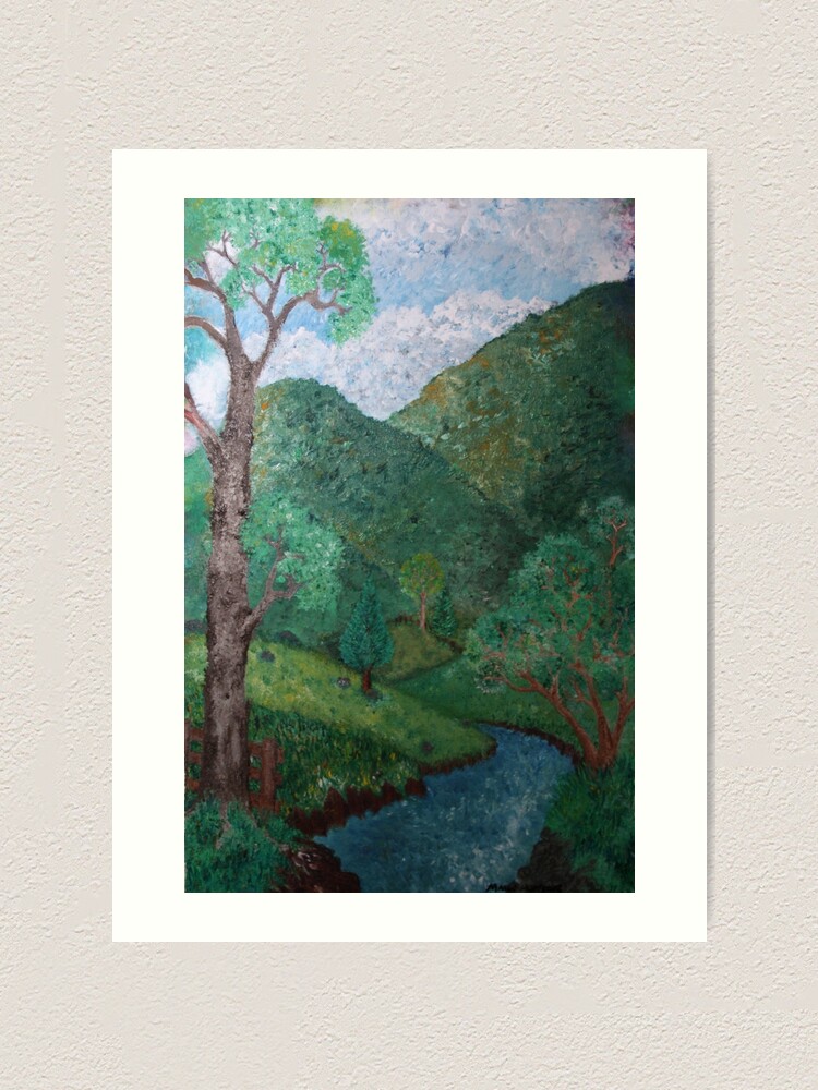 Alternate view of At the farm Art Print