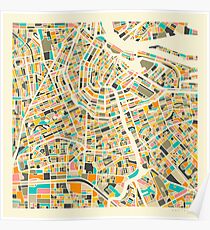 AMSTERDAM MAP Poster