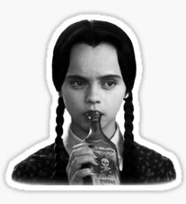 Wednesday drinks poison Sticker