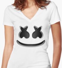 Marshmello - Helmet Women's Fitted V-Neck T-Shirt