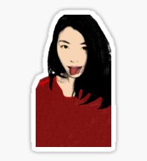 FUNNY GIRL - RED I Sticker