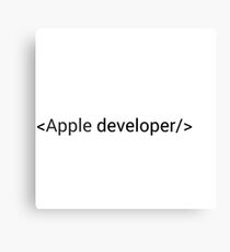Apple Developer Canvas Print