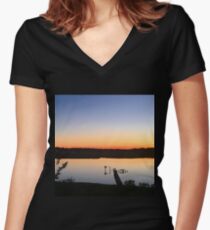 Osprey Sunset Women's Fitted V-Neck T-Shirt