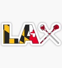 Pegatina Etiqueta engomada del palillo de Maryland Lacrosse (LAX)