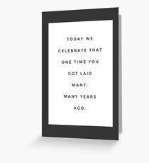Sarcastic Father's Day Card Greeting Card