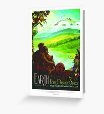 NASA Space Tourism Posters: Earth Greeting Card