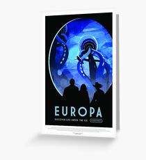 NASA Space Tourism Posters: Europa Greeting Card