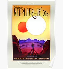 NASA Space Tourism Posters: Kepler 16b Poster