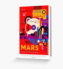 NASA Space Tourism Posters: Mars Greeting Card