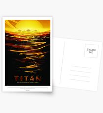 NASA Space Tourism Posters: Titan Postkarten
