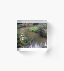 Help Across The Stream Acrylic Block