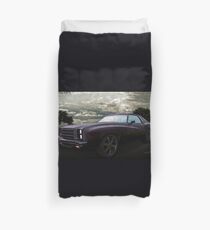 76 Chevy Monte Carlo in the Rain Duvet Cover