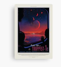 Lienzo Pósteres de turismo espacial de la NASA: trapense 1