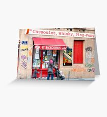 Cassoulet, Whiskey, Ping-Pong Greeting Card